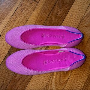 Rothy's Vibrant Pink Flats